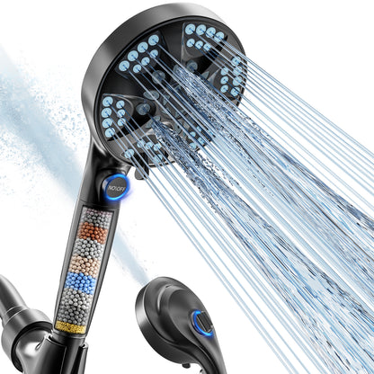 BESAQUO 9 Settings High Pressure Filtered Handheld Shower head & Power Wash | Chrome