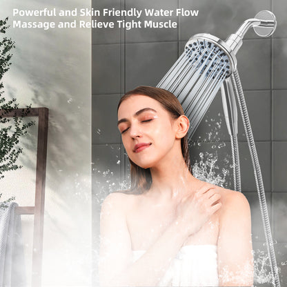 BESAQUO 9 Settings High Pressure Magnetic Handheld Shower Head & Power Wash | Chrome