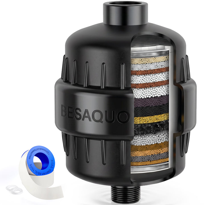 Shower Filter Head for Hard Water, Remove Chlorine, Heavy Metals, for Softer Skin, Shinier Hair and Stronger nails, with 20 Filtration Stages