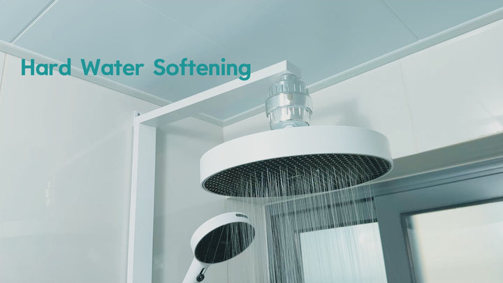 Shower Filter Head for Hard Water, Remove Chlorine, Heavy Metals, for Softer Skin, Shinier Hair and Stronger nails, with 20 Filtration Stages